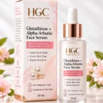 HGC Glutathione + Alpha-Arbutin Face Serum 30 mL dropper bottle and box