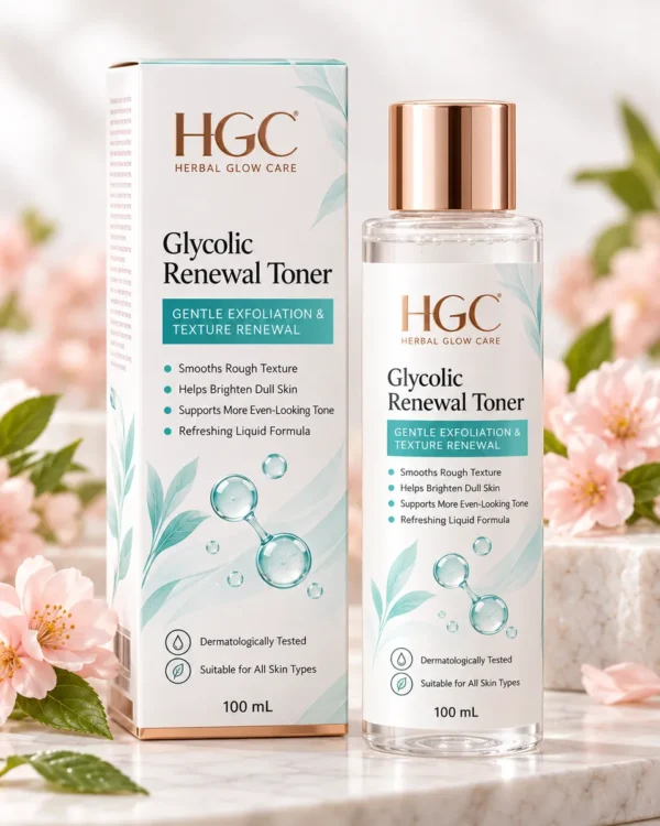 HGC Glycolic Renewal Toner 100 mL bottle and box
