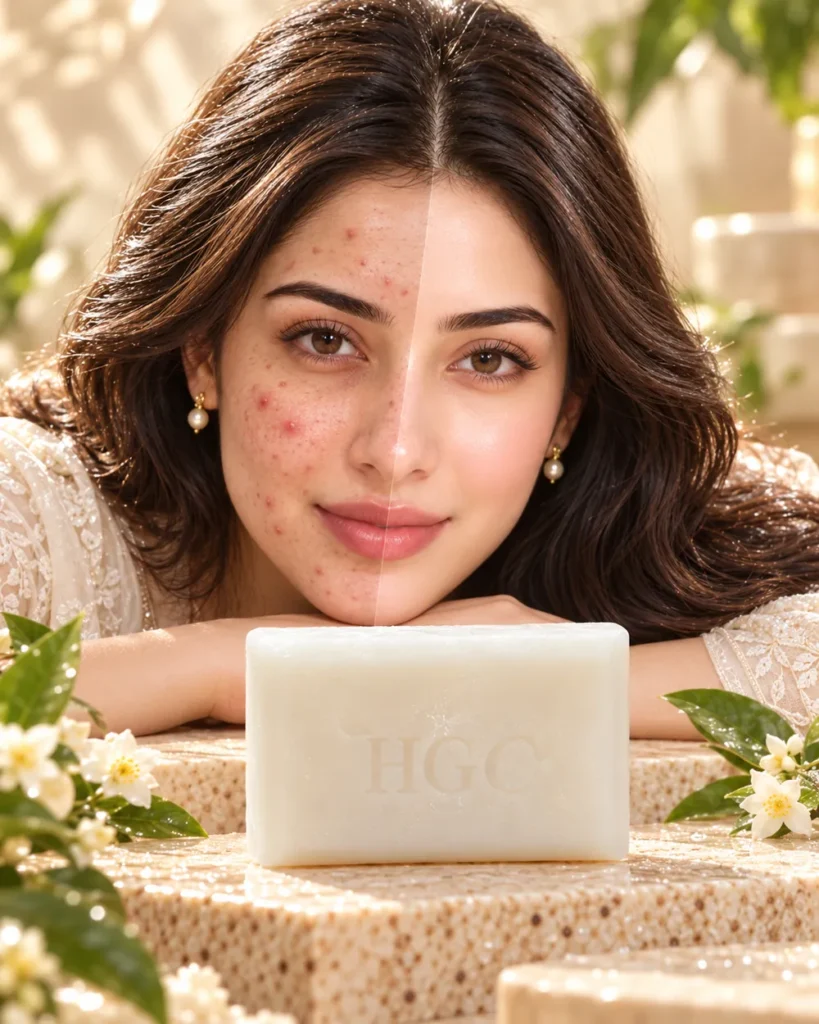 HGC Kojic Glow Brightening Soap – kojic acid, arbutin and vitamin C soap bar (illustrative image)