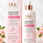 HGC Niacinamide Body Lotion 200 mL pump bottle and box