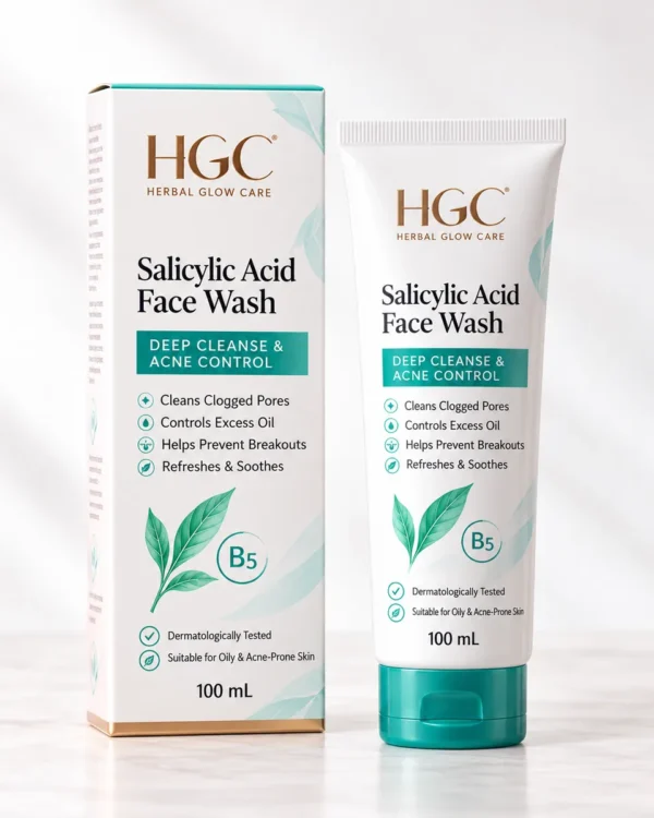 HGC Salicylic Acid Face Wash 100 mL tube and box