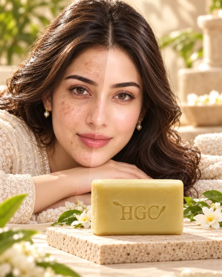 HGC Turmeric Clear Skin Soap – turmeric, tea tree and salicylic acid soap bar (illustrative image)